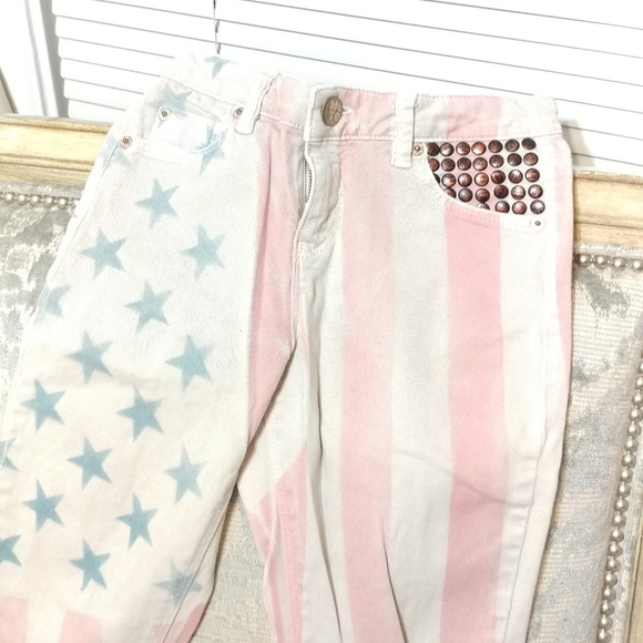 Topshop flag moto jeans 4th of July patriotic - Picture 4 of 8